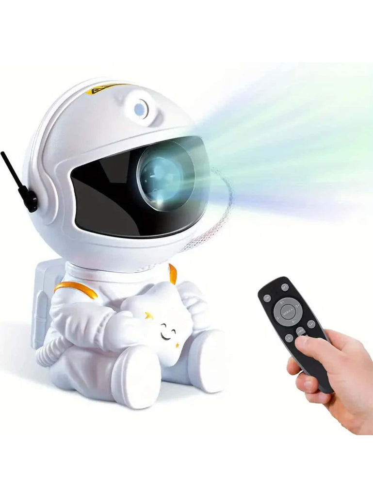 1 piece ABS material astronaut projection lamp white black housing USB power supply suitable for room decoration projection festival birthday gift - WorkPlayTravel Store