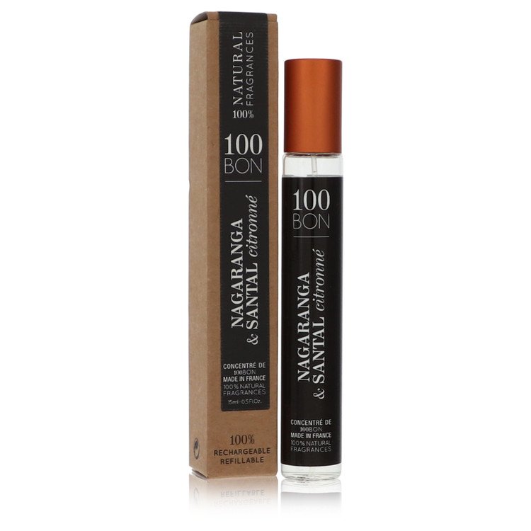 100 Bon Nagaranga & Santal Citronne by 100 Bon Mini Concentree De Parfum (Unisex Refillable) .5 oz for Men - WorkPlayTravel Store