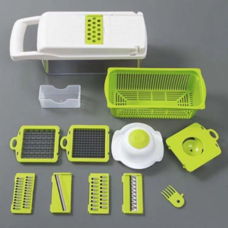 12 In 1 Manual Vegetable Chopper Kitchen Gadgets Food Chopper Onion Cutter Vegetable Slicer - WorkPlayTravel Store