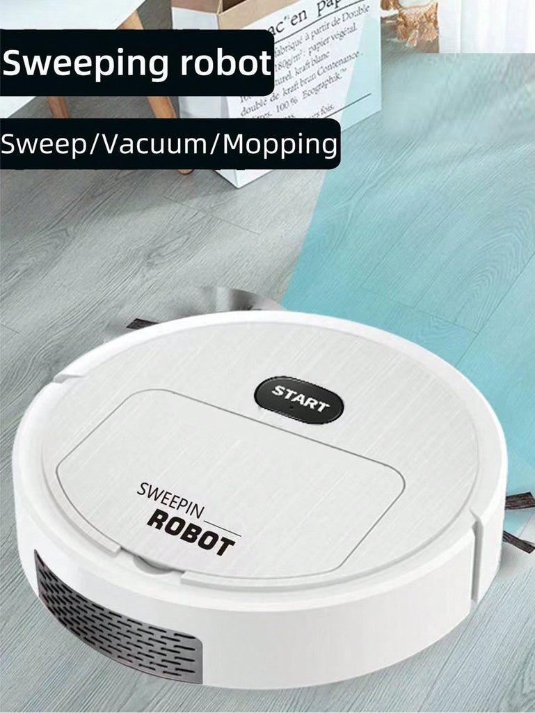 1pc 3 in 1 Robotic Vacuum Cleaner Home Used Sweeping Vacuuming And Mopping With Usb Rechargeable Battery Suitable For Home Restaurant And Hotel Cleaning - WorkPlayTravel Store