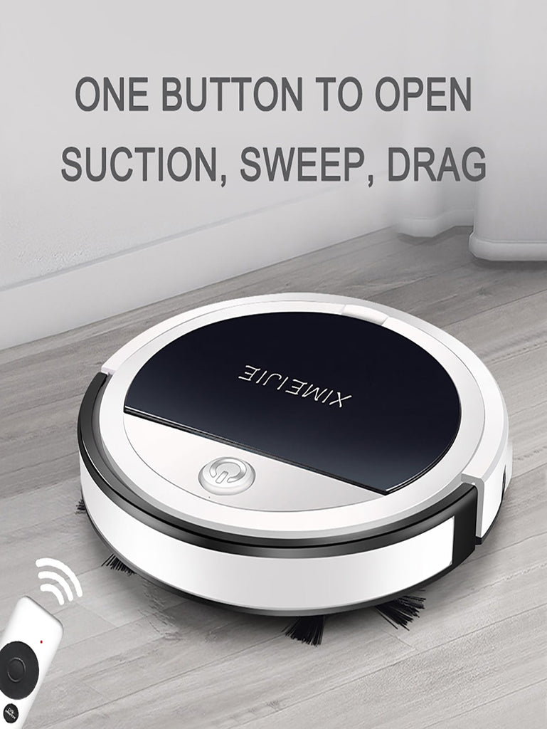 1pc 32cm Usb Rechargeable Robotic Vacuum Cleaner - WorkPlayTravel Store