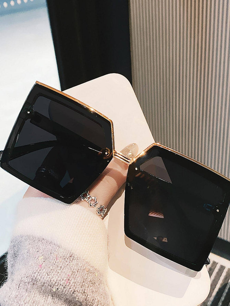 1pc Ladies Fashionable Geometric shaped Sunglasses - WorkPlayTravel Store