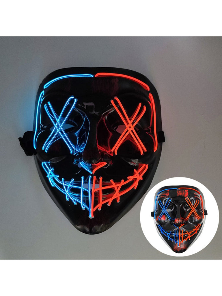 1pc Led Light Up Party Face Mask - WorkPlayTravel Store