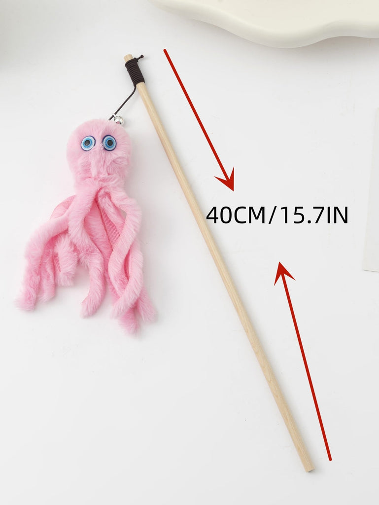 1pc Octopus Shaped Random Color Cat Teaser Toy - WorkPlayTravel Store