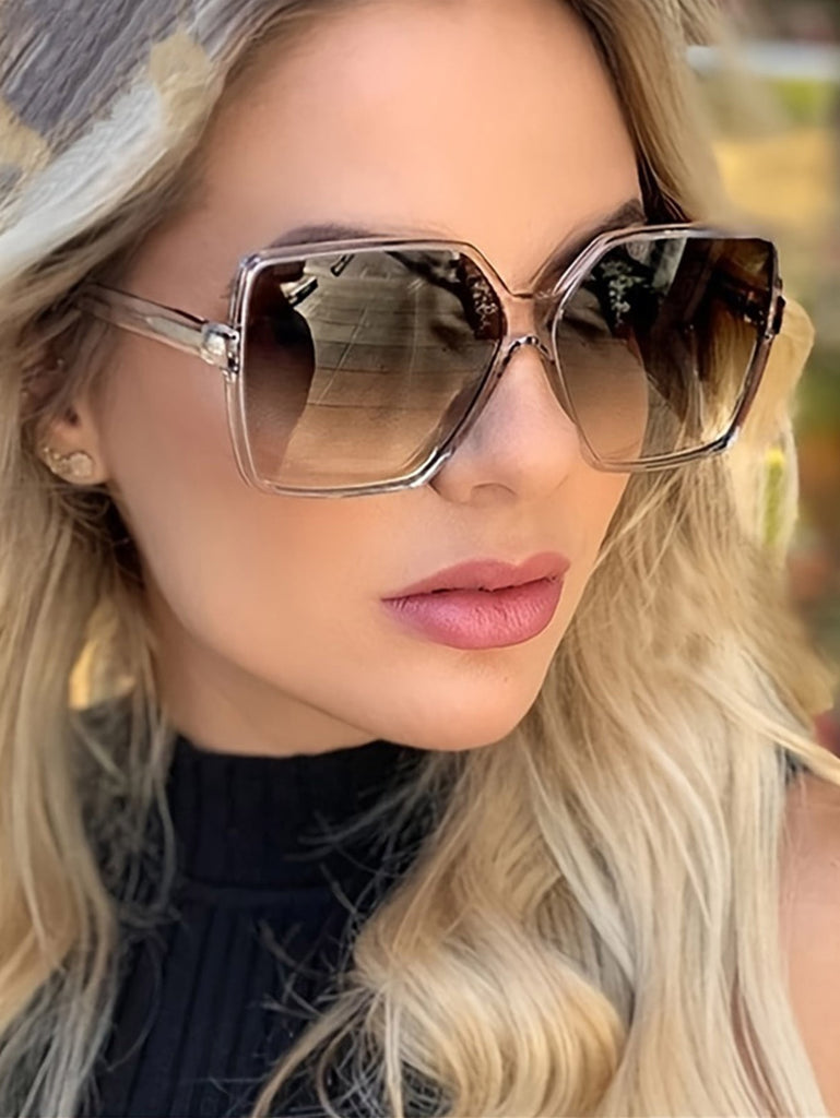 1pc Square Oversized Y2k Personality Fashion Sunglasses - WorkPlayTravel Store