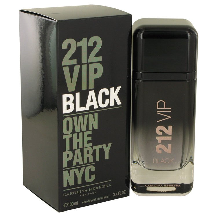 212 VIP Black by Carolina Herrera Eau De Parfum Spray for Men - WorkPlayTravel Store