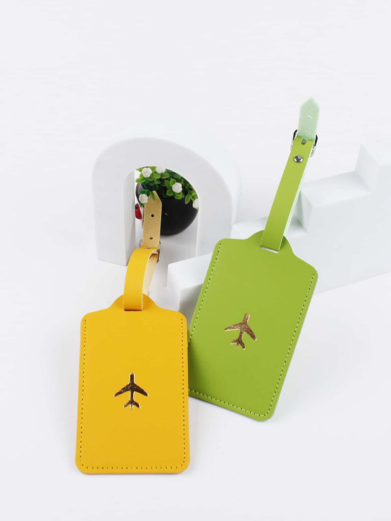 2pcs Luggage Tag Plane Graphic Buckle Design for Honeymoon Travel Accessories - WorkPlayTravel Store