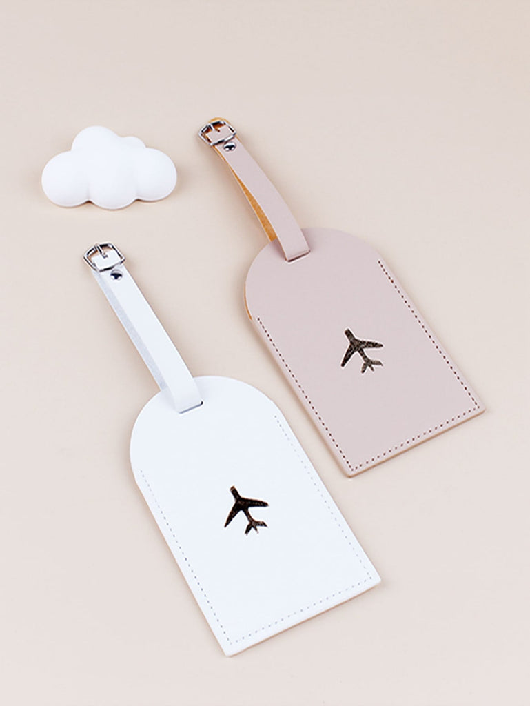 2pcs Luggage Tag Plane Graphic Buckle Design for Honeymoon Travel Accessories - WorkPlayTravel Store