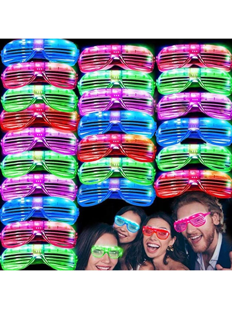 5pcs/set Glow Sticks Glasses 5 Neon Colors 3 Flashing Modes LED Glasses Mardi Gras Party Supplies Sunglasses Toys Bulk Neon Party Favors Birthday Concert Holiday Decor Creative Small Gift Holiday Accessory Birthday Party Supplies - WorkPlayTravel Store