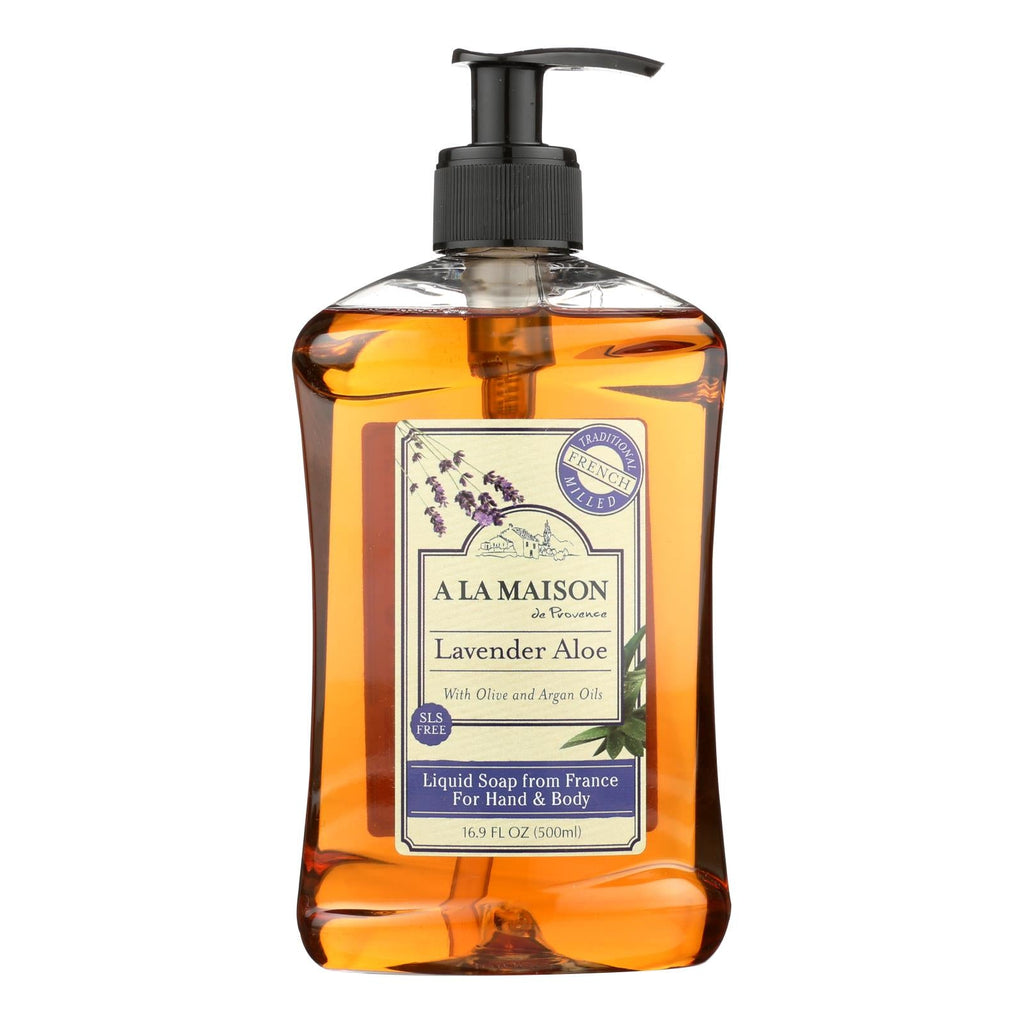 A La Maison - French Liquid Soap - Lavender Aloe - 16.9 Fl Oz - WorkPlayTravel Store