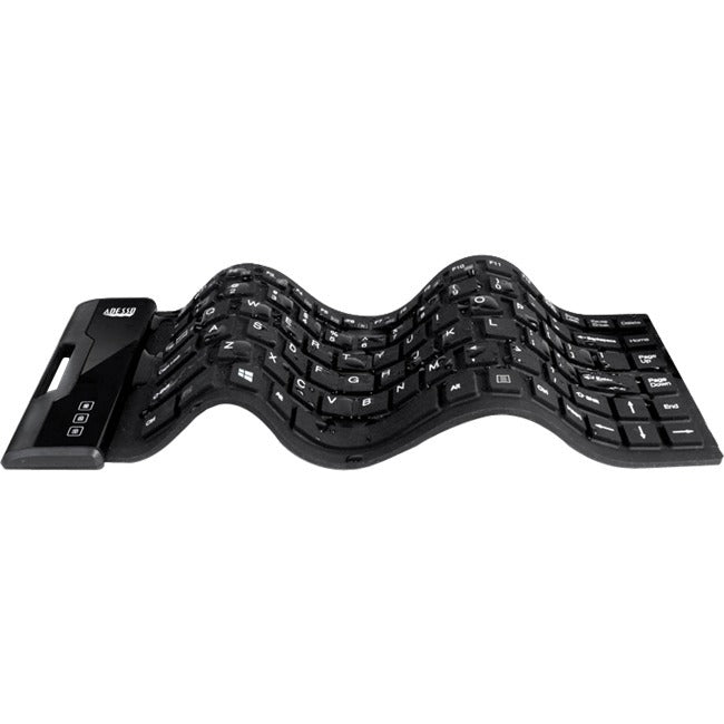 Adesso AKB-212UB - Antimicrobial Waterproof Flex Keyboard (Mini Size) - WorkPlayTravel Store