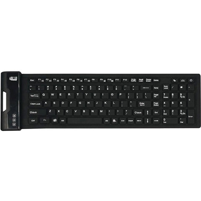 Adesso SlimTouch 222 Antimicrobial Waterproof Flex Keyboard (Compact Size) - WorkPlayTravel Store