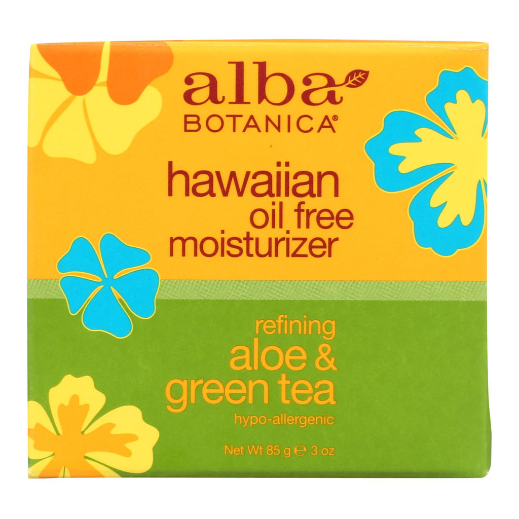 Alba Botanica - Hawaiian Aloe And Green Tea Moisturizer Oil-free - 3 Oz - WorkPlayTravel Store