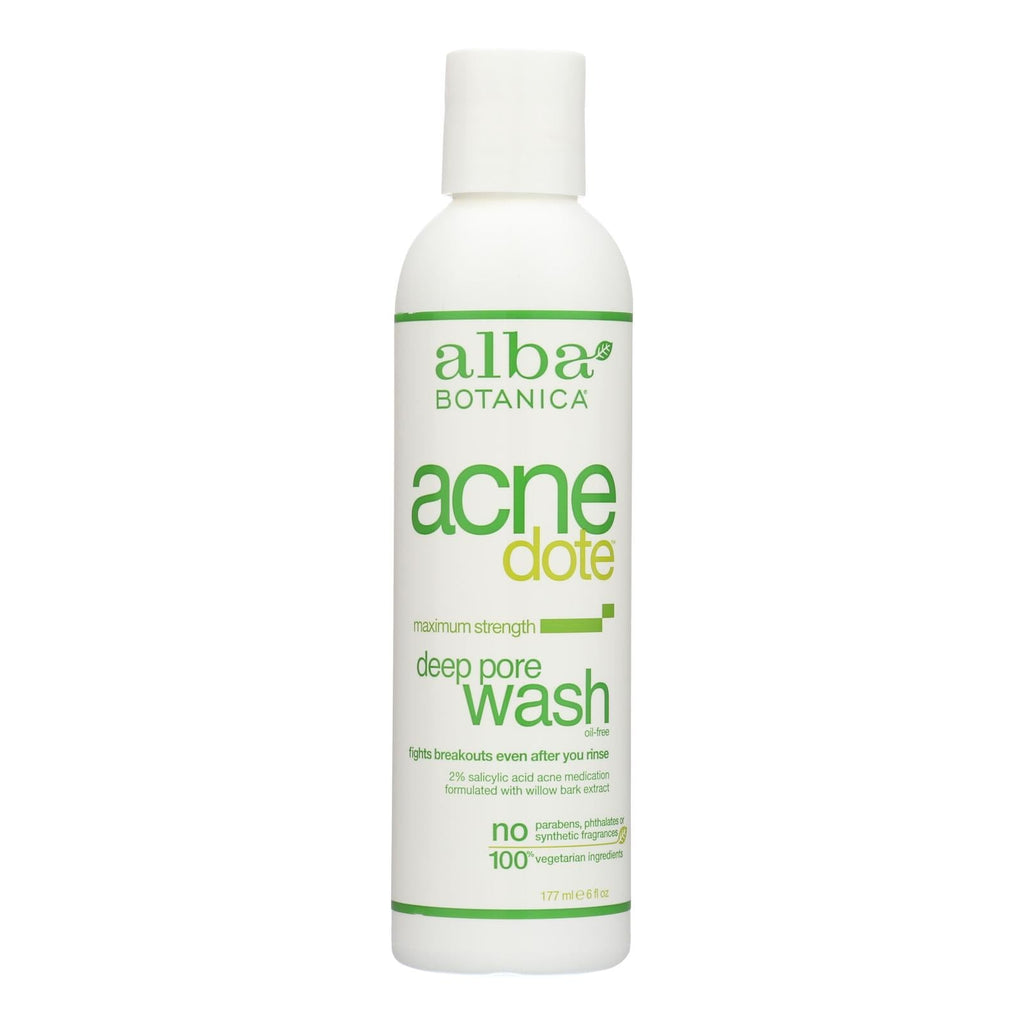 Alba Botanica - Natural Acnedote Deep Pore Wash - 6 Fl Oz - WorkPlayTravel Store