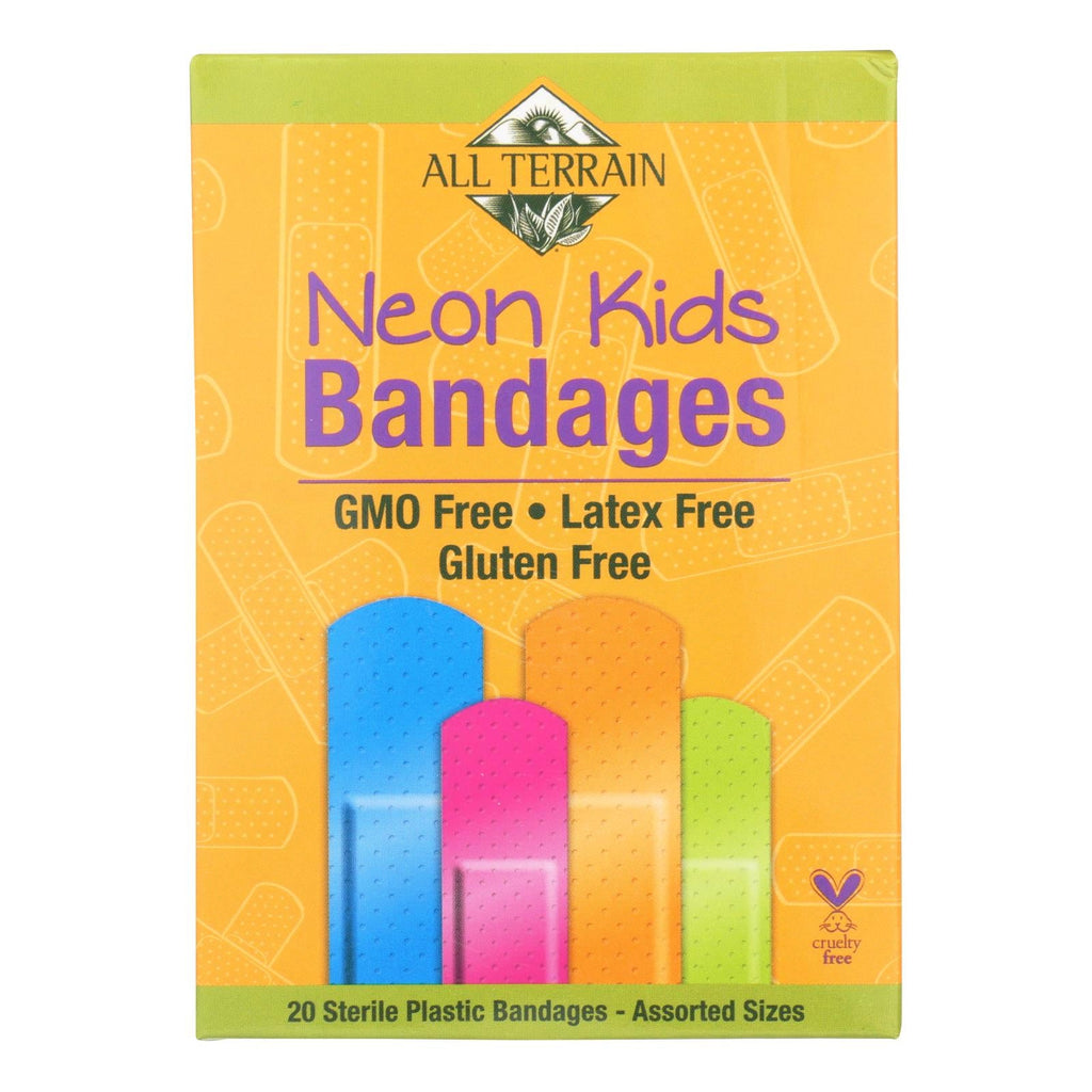 All Terrain - Bandages - Neon Kids - Assorted - 20 Count - WorkPlayTravel Store