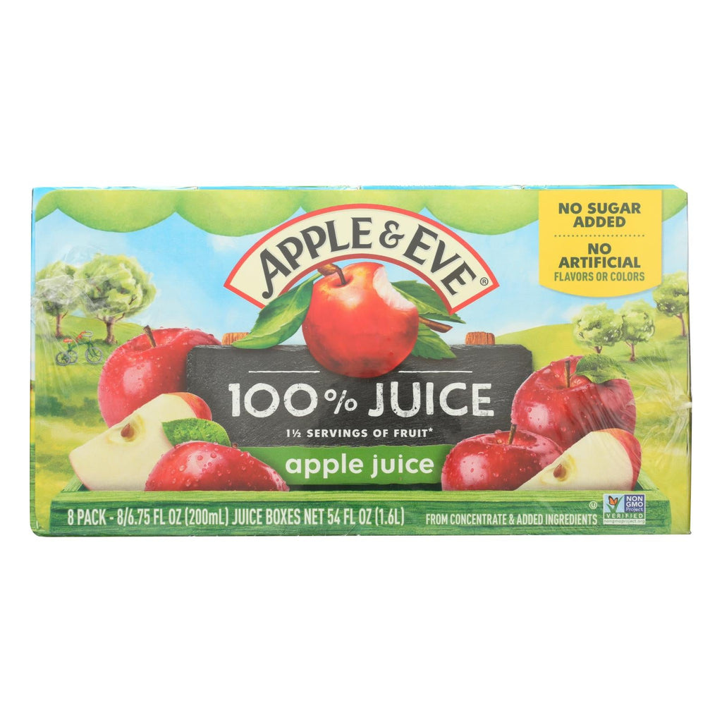 Apple And Eve 100 Percent Apple Juice - Case Of 6 - 40 Bags - WorkPlayTravel Store
