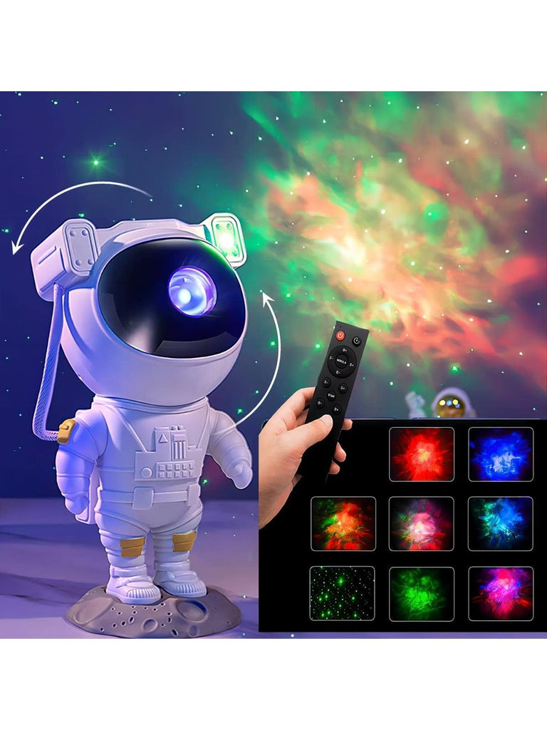 Astronaut Star Projector Star Projector Galaxy Night Light Starry Nebula Ceiling LED Lamp with Timer and Remote Bedroom and Ceiling Projector for Kids Room Decor Party Gift - WorkPlayTravel Store