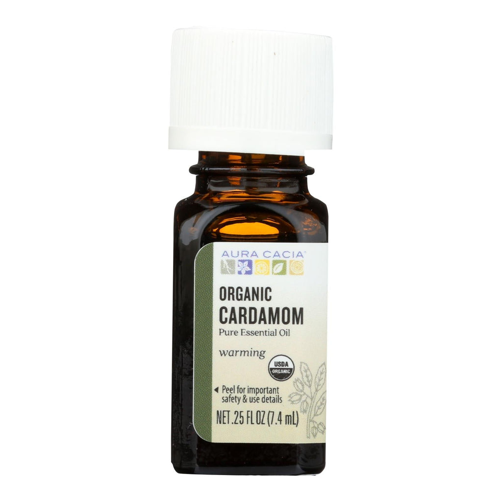 Aura Cacia - Essential Oil - Cardamom - Case Of 1 - .25 Fl Oz. - WorkPlayTravel Store