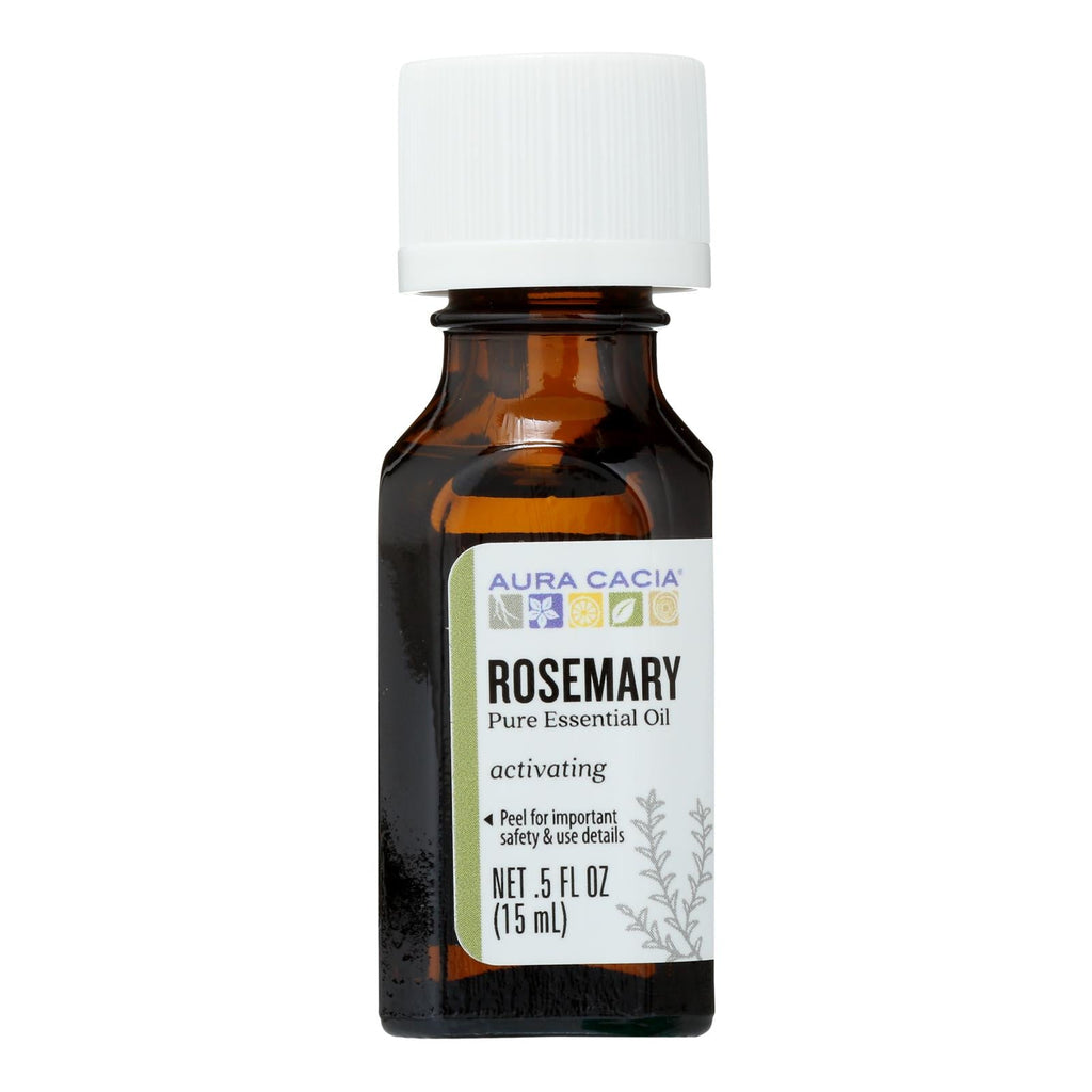 Aura Cacia - Pure Essential Oil Rosemary - 0.5 Fl Oz - WorkPlayTravel Store