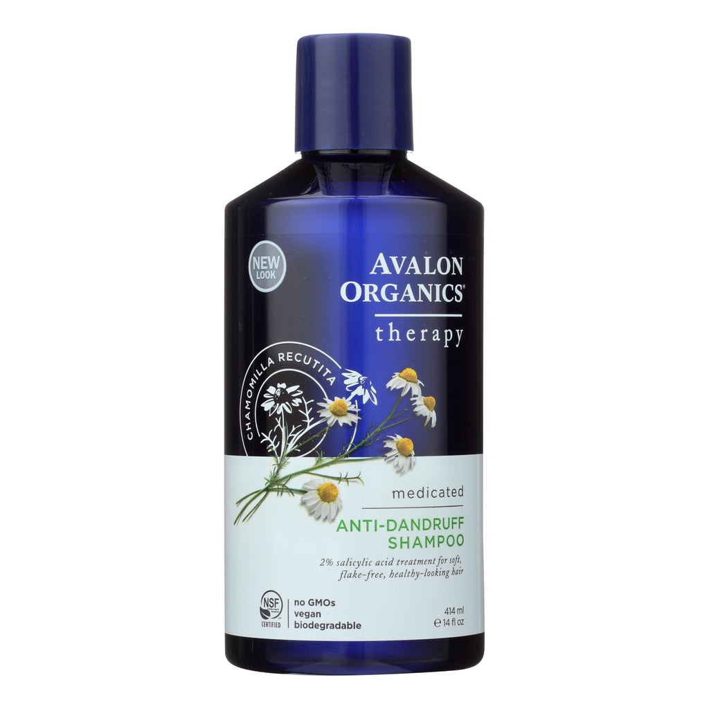 Avalon Active Organics Shampoo - Anti Dandruff - 14 Oz - WorkPlayTravel Store