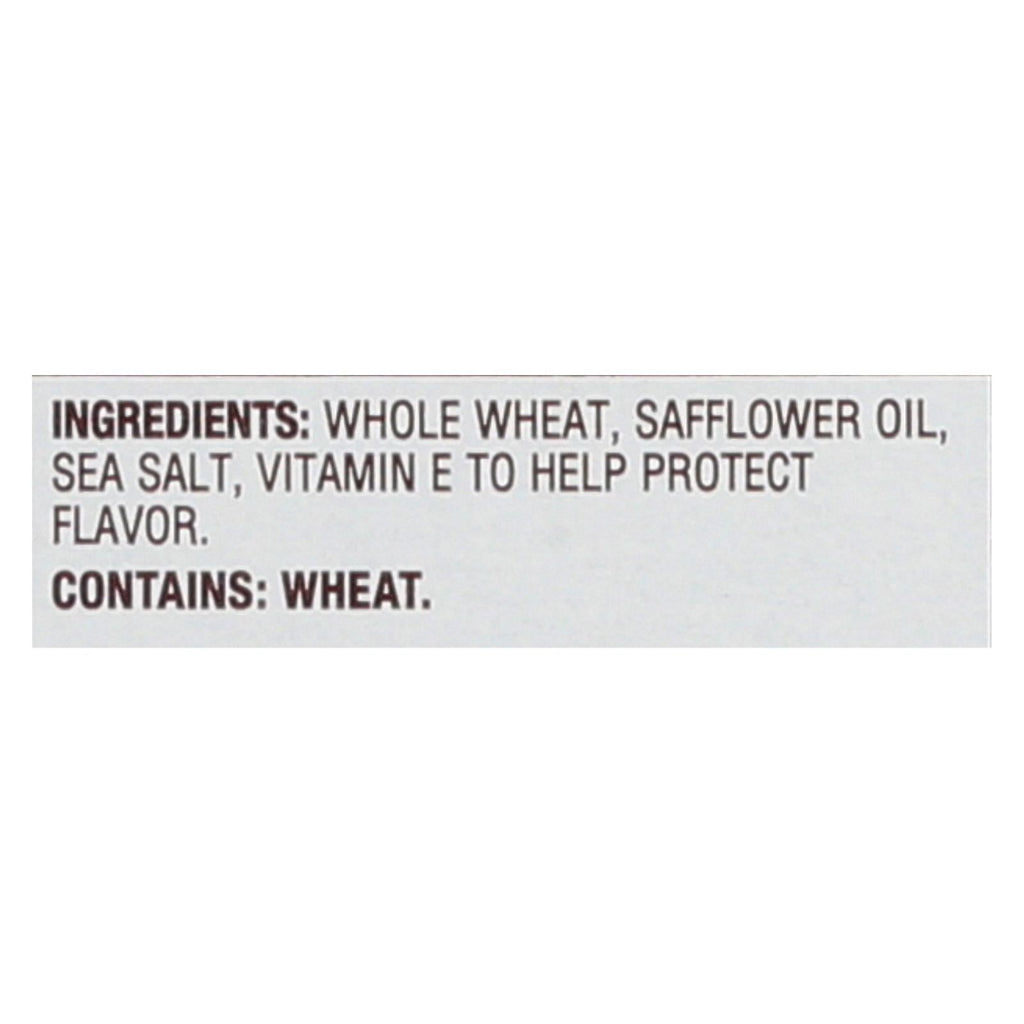 Back To Nature Harvest Whole Wheat Crackers - Whole Wheat Safflower Oil And Sea Salt - Case Of 12 - 8.5 Oz. - WorkPlayTravel Store