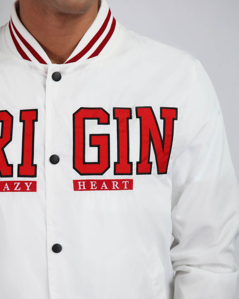 Baseball Jacket with Snap Buttons and Pockets - WorkPlayTravel Store