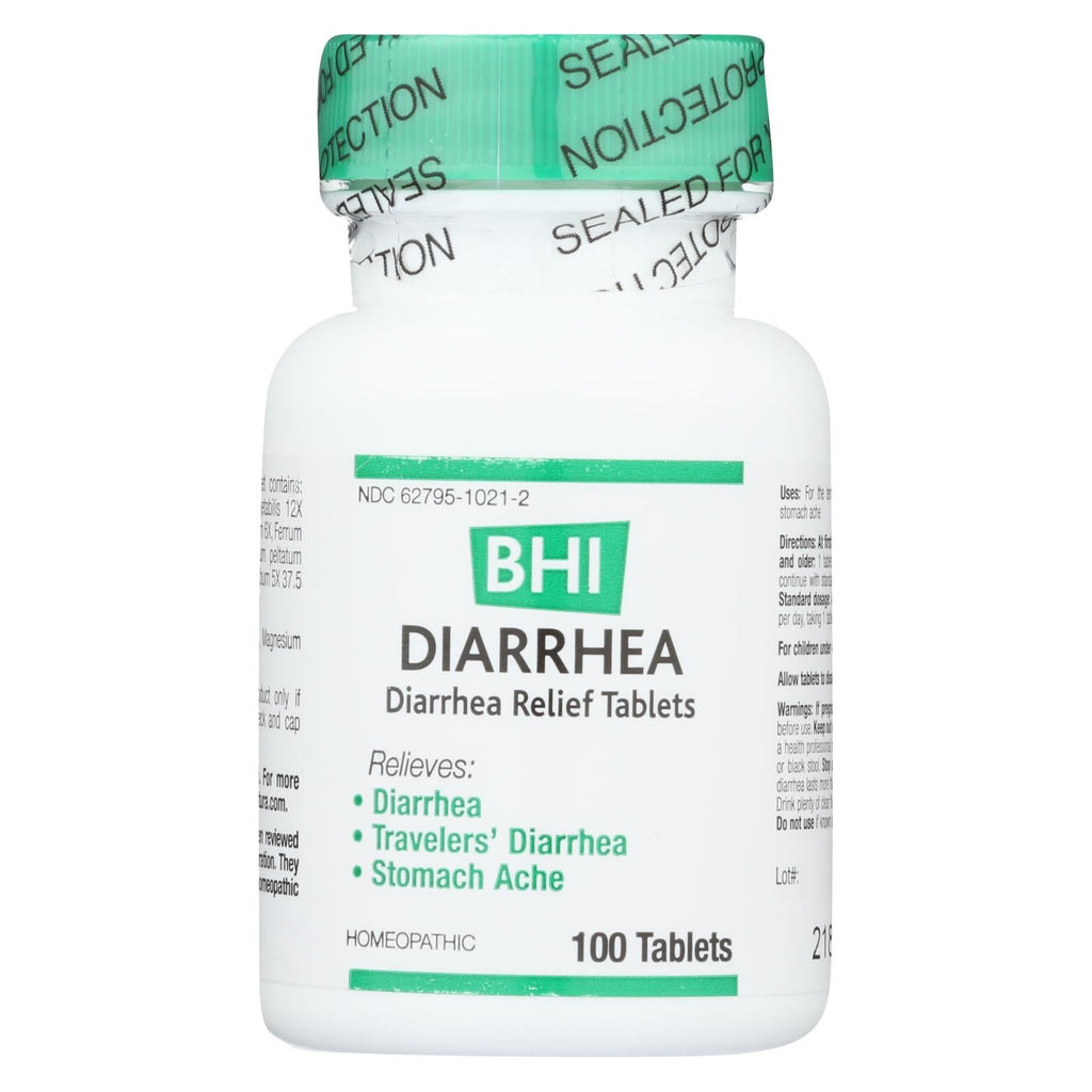 Bhi - Diarrhea Relief - 100 Tablets - WorkPlayTravel Store