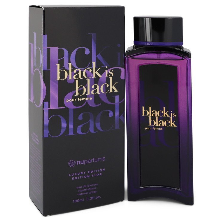 Black is Black by Nu Parfums Eau De Parfum Spray 3.3 oz for Women - WorkPlayTravel Store