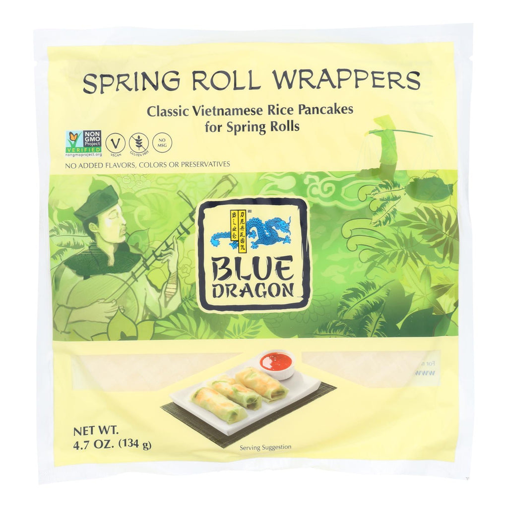 Blue Dragon - Wrappers - Spring Roll - Case Of 12 - 4.7 Oz - WorkPlayTravel Store