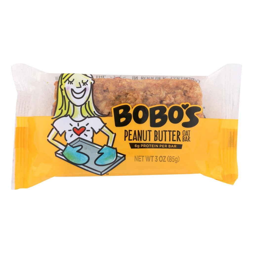 Bobo's Oat Bars - All Natural - Peanut Butter - 3 Oz Bars - Case Of 12 - WorkPlayTravel Store