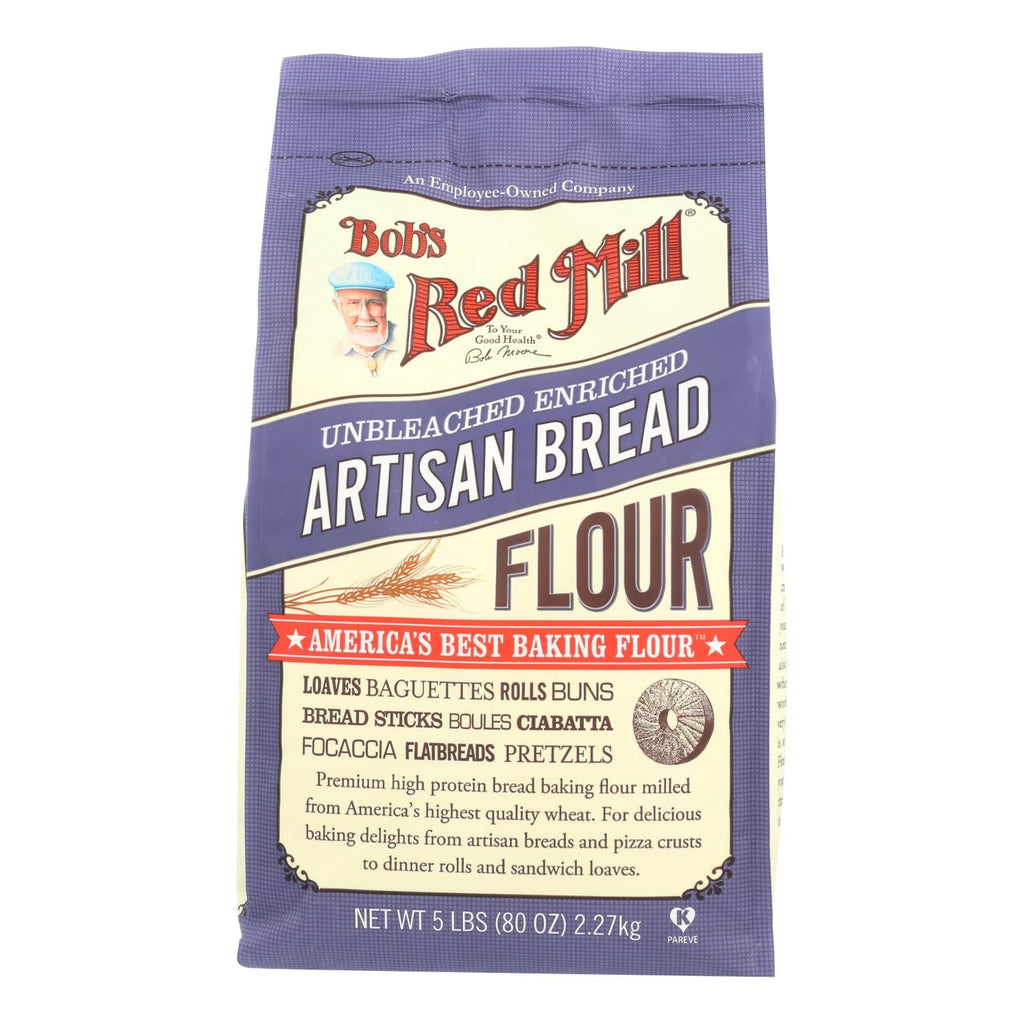 Bob's Red Mill - Artisan Bread Flour - 5 Lb - Case Of 4 - WorkPlayTravel Store