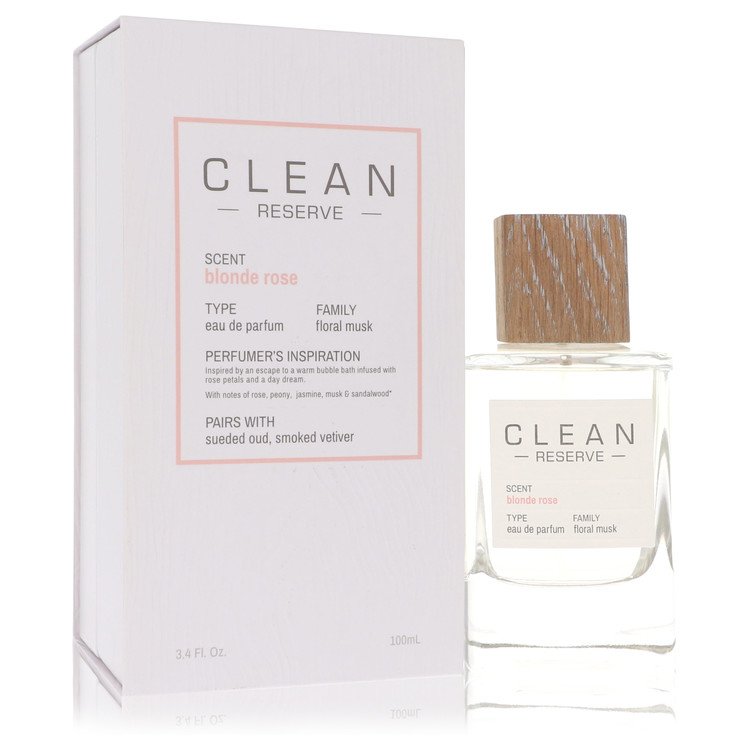 Clean Blonde Rose by Clean Eau De Parfum Spray 3.4 oz for Women - WorkPlayTravel Store