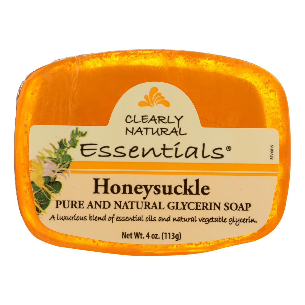 Clearly Natural Glycerine Bar Soap Honeysuckle - 4 Oz - WorkPlayTravel Store