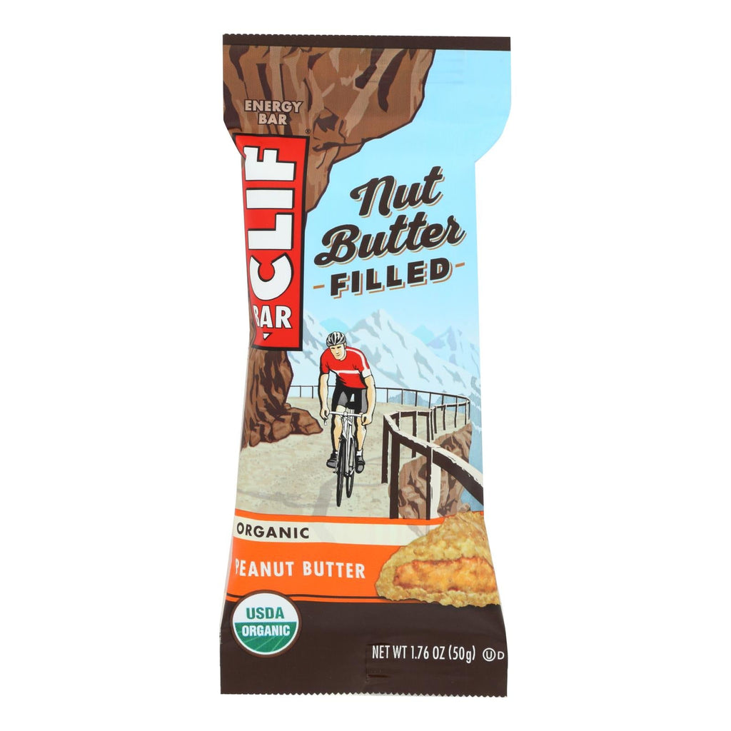 Clif Bar Organic Nut Butter Filled Energy Bar - Peanut Butter - Case Of 12 - 1.76 Oz. - WorkPlayTravel Store
