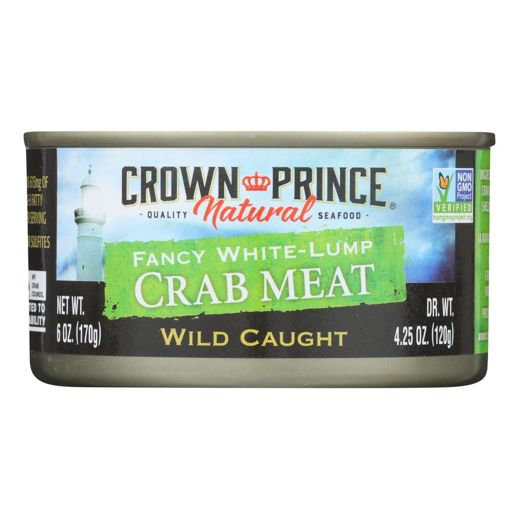 Crown Prince Crab Meat - Fancy White Lump - Case Of 12 - 6 Oz. - WorkPlayTravel Store