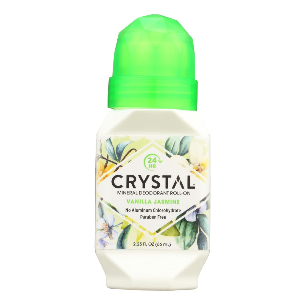 Crystal Deodorants Crystal Essence - Roll-on - Vanilla Jasmine - 2.25 Oz - WorkPlayTravel Store