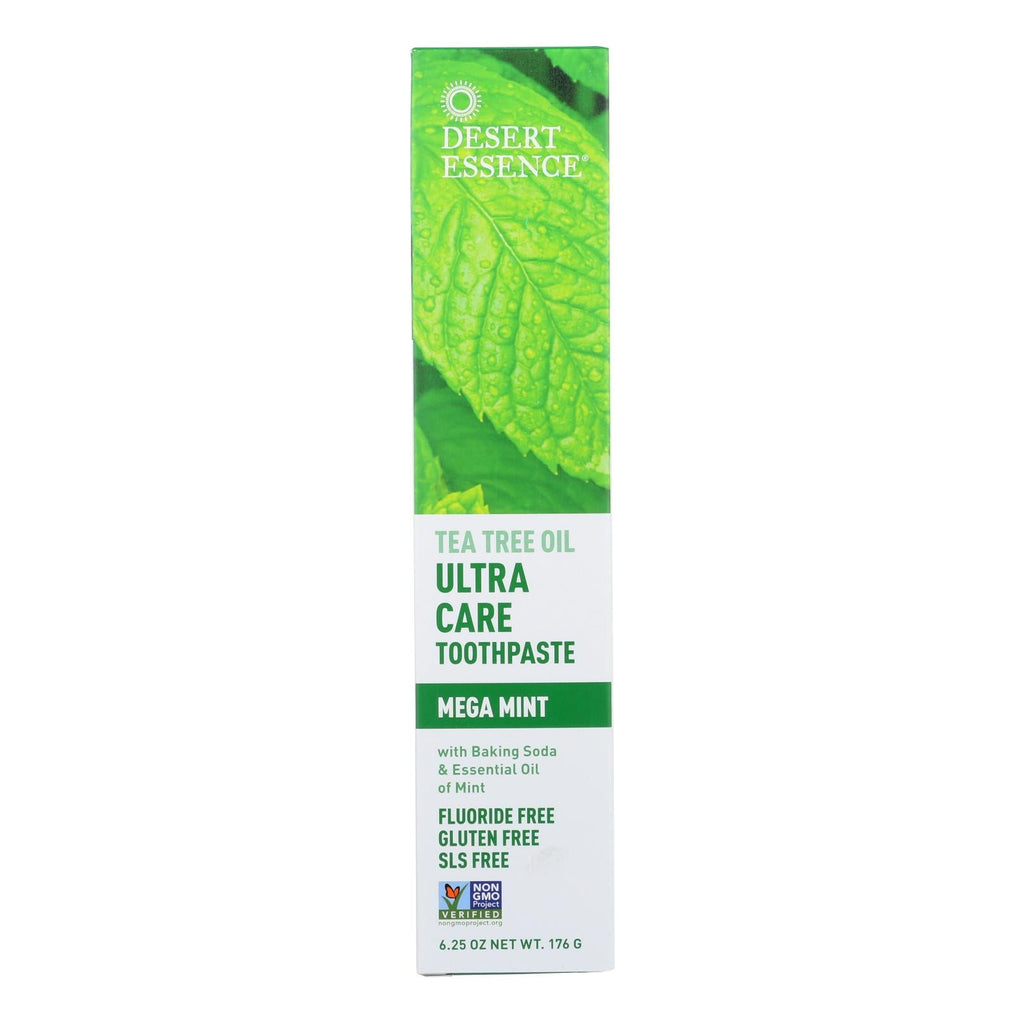 Desert Essence - Toothpaste - Tea Tree U/care Mint - 6.25 Oz - WorkPlayTravel Store