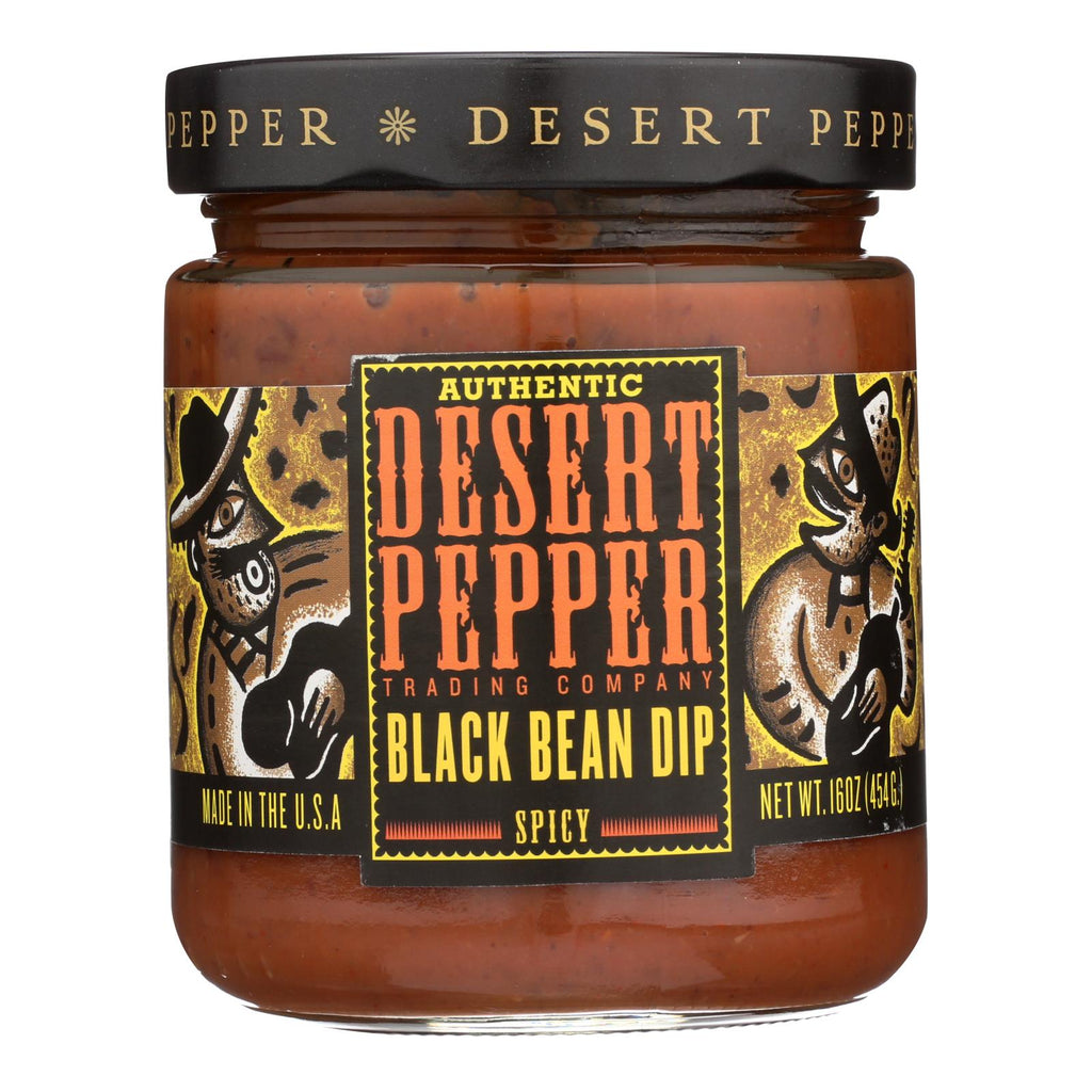 Desert Pepper Trading - Spicy Black Bean Dip - Case Of 6 - 16 Oz. - WorkPlayTravel Store