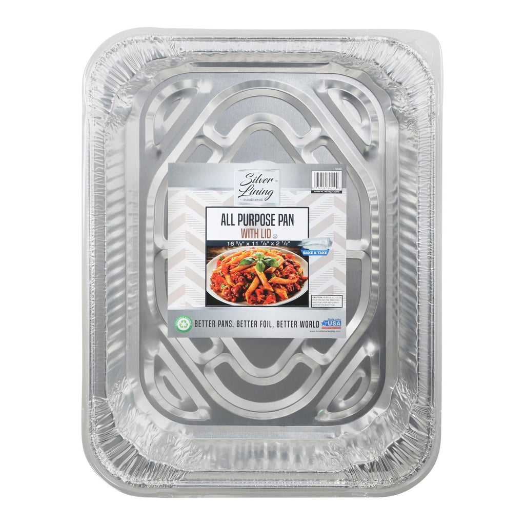 Durable Foil - Alum Pan All Prps Lid - Case Of 12 - 1 Ct - WorkPlayTravel Store