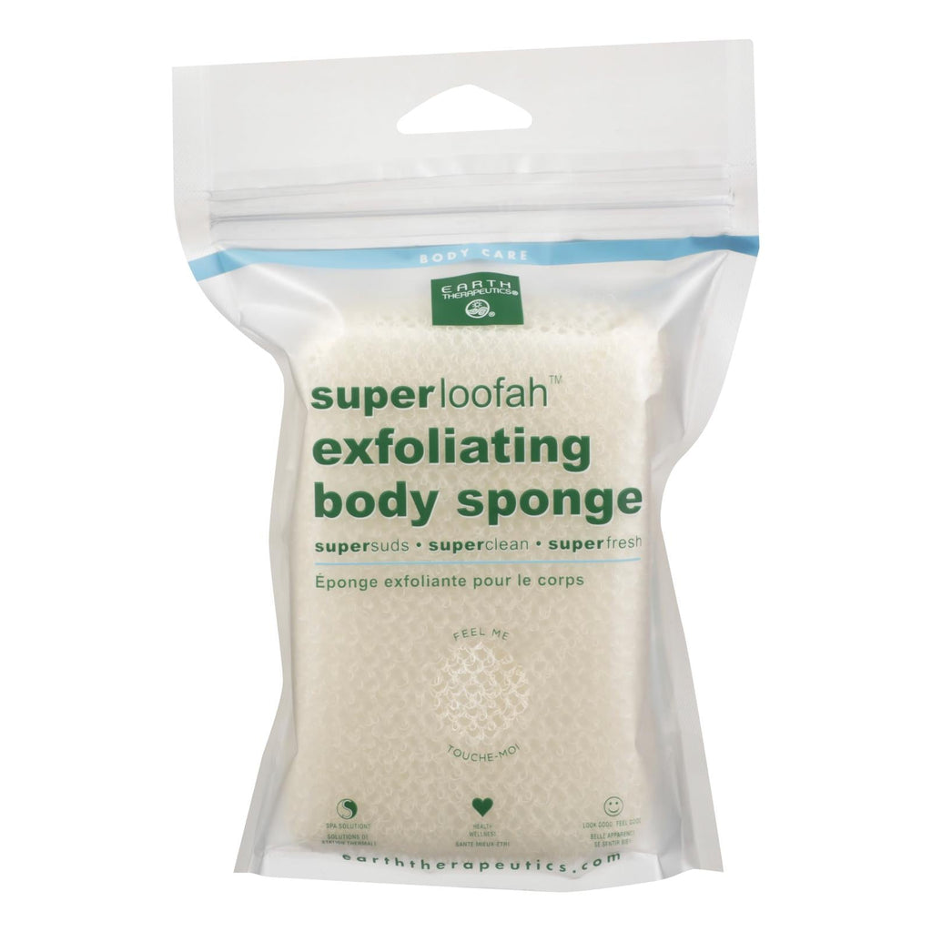Earth Therapeutics Loofah - Super - Exfoliating - Body Sponge - 1 Count - WorkPlayTravel Store