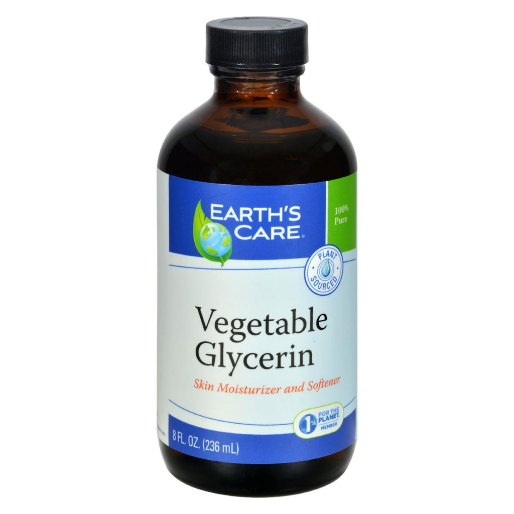 Earth's Care 100% Natural Vegan Glycerin - 8 Fl Oz - WorkPlayTravel Store