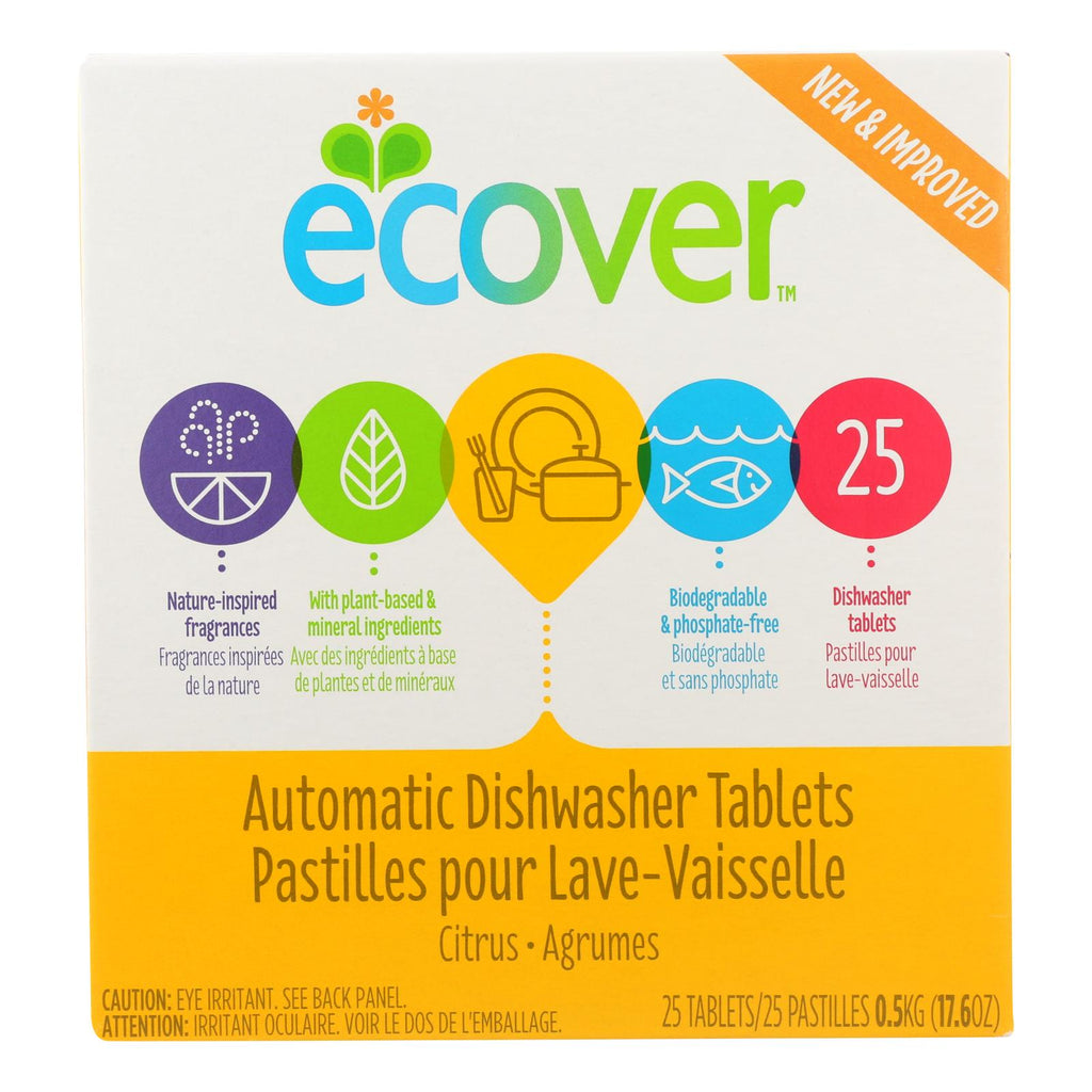 Ecover Automatic Dishwasher Tabs - Case Of 12 - 17.6 Oz - WorkPlayTravel Store