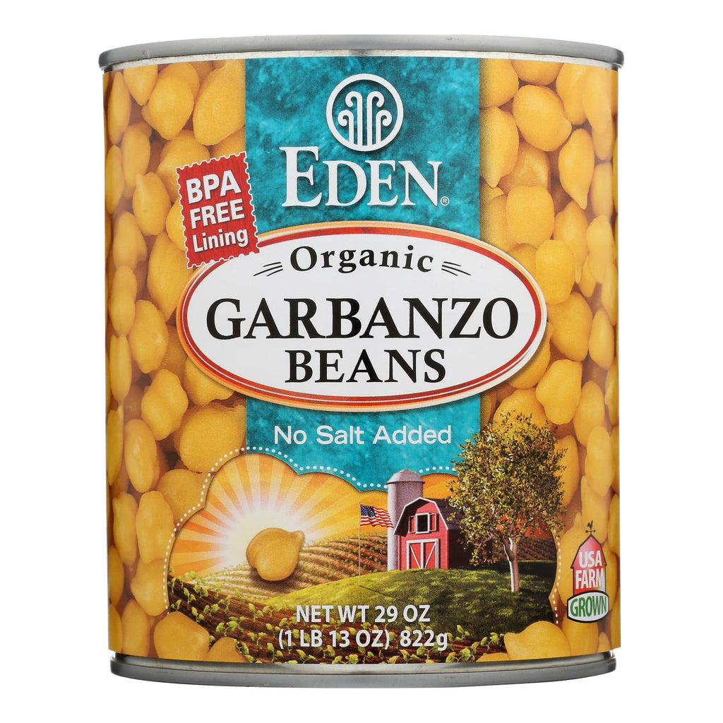 Eden Foods Organic Garbanzo Beans - Case Of 12 - 29 Oz. - WorkPlayTravel Store