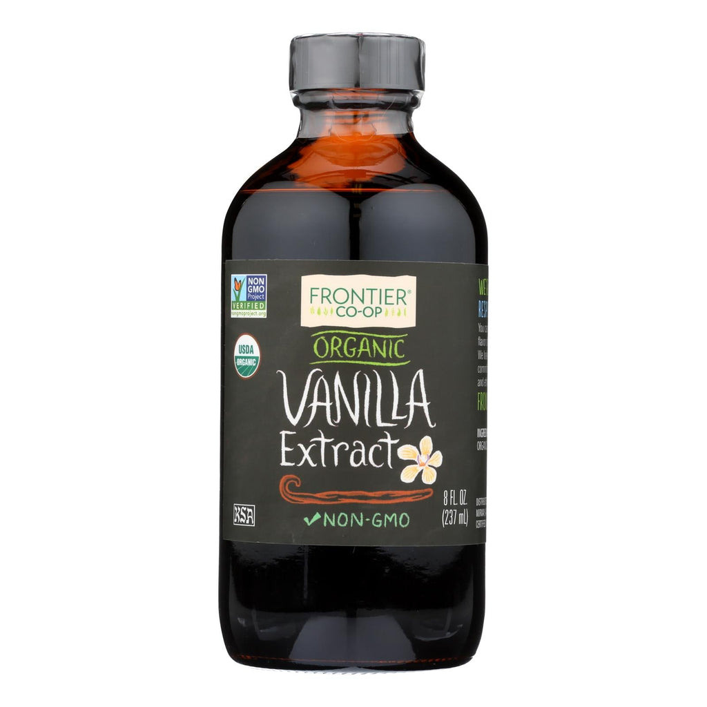 Frontier Herb Vanilla Extract - Organic - 8 Oz - WorkPlayTravel Store