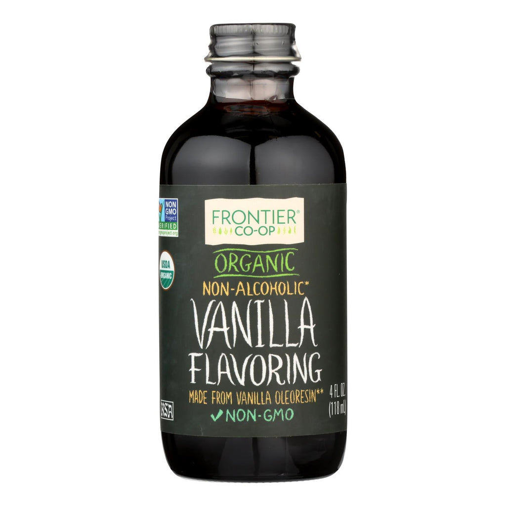 Frontier Herb Vanilla Flavoring - Organic - 4 Oz - WorkPlayTravel Store
