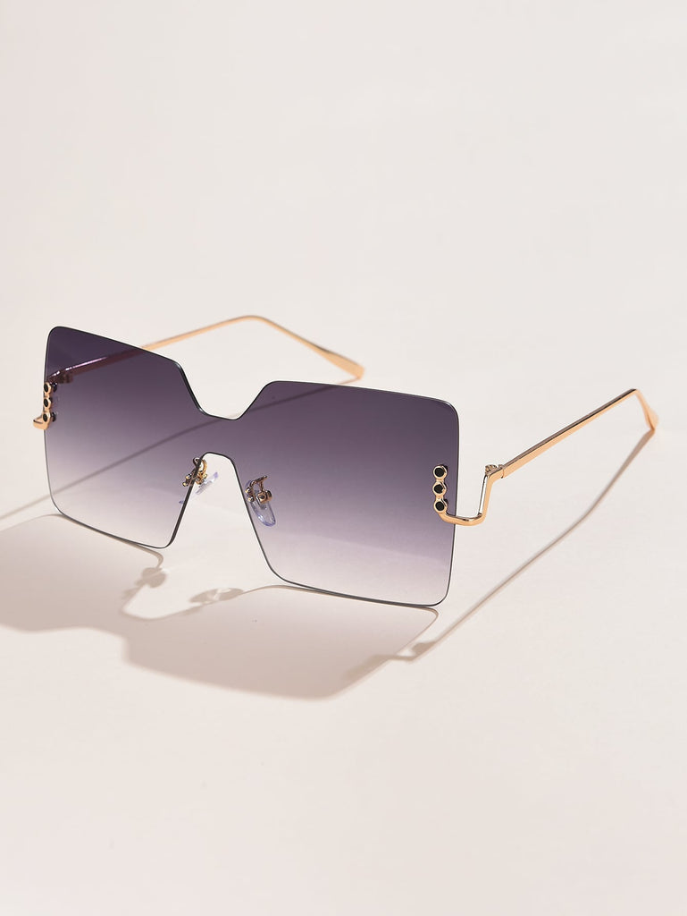 Geometric Rimless Fashion Glasses - WorkPlayTravel Store