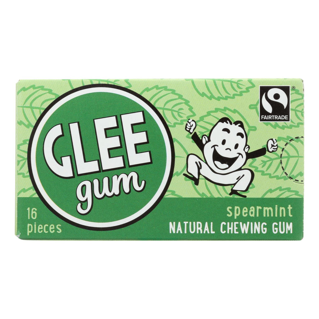 Glee Gum Chewing Gum - Spearmint - Case Of 12 - 16 Pieces - WorkPlayTravel Store