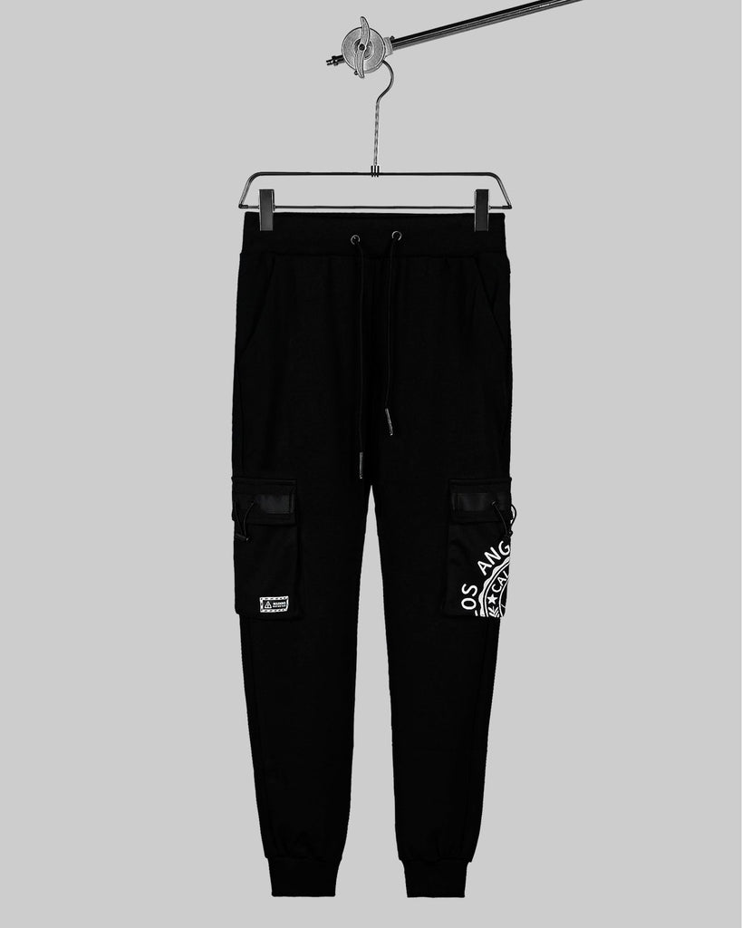 Graphic Printed Sweatpants with Cargo Pockets - WorkPlayTravel Store