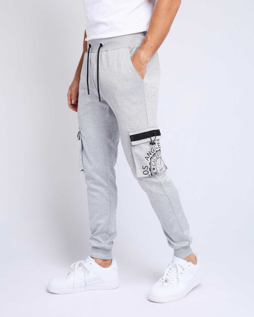 Graphic Printed Sweatpants with Cargo Pockets - WorkPlayTravel Store