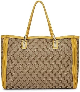 GUCCI, PRE-LOVED YELLOW ORIGINAL GG CANVAS BELLA TOTE, YELLOW - WorkPlayTravel Store